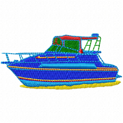 Boats Embroidery Design 7